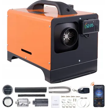 Průmyslové topidlo VEVOR Nezávislé Topení 5KW S Bezpečnostním Systémem a 10metrovým Dálkovým Ovládáním