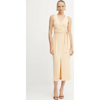 Dámské šaty Šaty Patrizia Pepe oranžová barva, midi, 2A2887 A411 2A2887.A411 24X, vel. 38