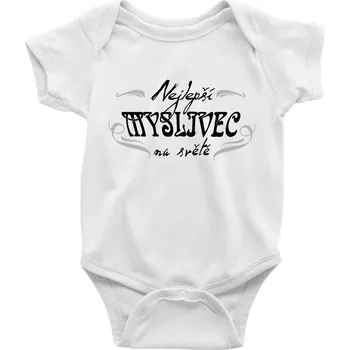 Nejlepší myslivec - Body kojenecké s krátkým rukávem - Krátký r. do 3 měs ( Bílá )