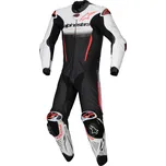 Jednodílná kombinéza GP-R7, TECH-AIR ready/kompatibilní, ALPINESTARS (bílá/černá/červená fluo, vel. 58) ALPINESTARS M104-127-58