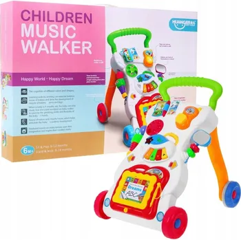 Hračka pro nejmenší Odrážedlo Ramiz interaktivní s klavírem 6 m+