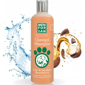 Kosmetika pro psa Šampon pro psy Menforsan HYDRATAČNÍ, s MAKADAMIOVÝM OLEJEM - láhev 300ml