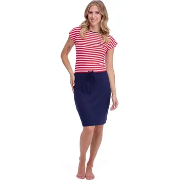 Dámské šaty 5615/740 - dámské šaty RUKO, S, modro-červená