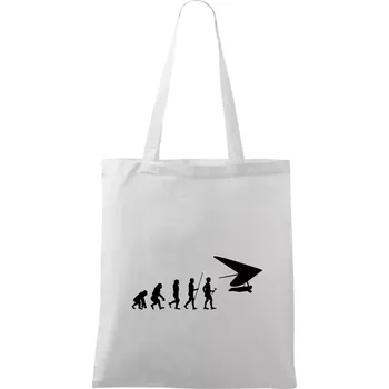 Evoluce rogalo - Taška bavlněná - 42 x 38 cm ( Bílá )