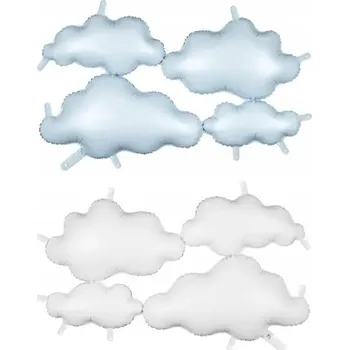 Balónek Fóliový balónek "Oboustranné pozadí - Mráčky", PartyDeco, 106 cm, SHP