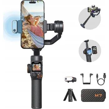 Stabilizátor pro fotoaparát a videokameru Stabilizátor (gimbal) HOHEM iSteady M7 černý