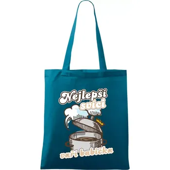 Nejlepší svíci vaří babička - Taška bavlněná - 42 x 38 cm ( Petrolejová )