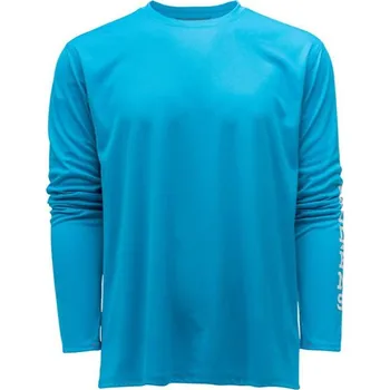 Rybářské oblečení Tričko Grundéns Tought Sun Crew Azure Velikost XXL