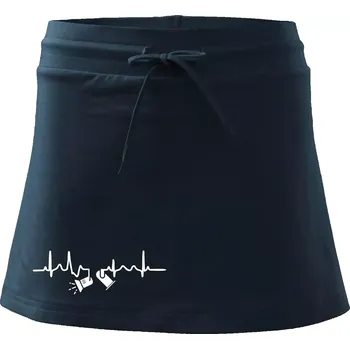 Dámská sukně Ekg osvětlovač - spoty - Sportovní sukně - two in one - L ( Námořní modrá (velmi tmavá - téměř černá) )