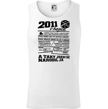 2011 v kostce - Tílko pánské Core - M ( Bílá )