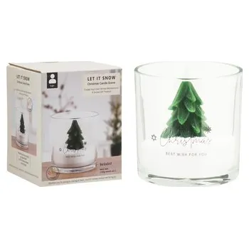 Svíčka ŚWIECA CHOINKA W SZKLE 10X10CM