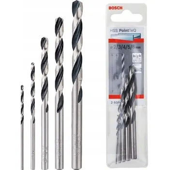 Vrták Sada vrtáků do kovu 5 ks Pointteq 2, 3, 4, 5, 6 mm
