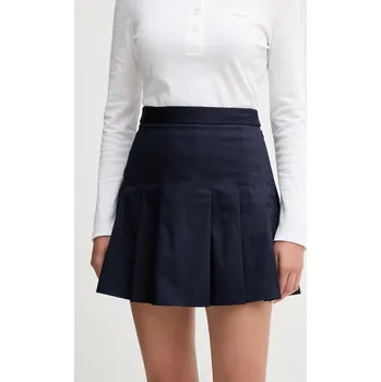 Dámská sukně Sukně Lacoste tmavomodrá barva, mini, áčková, JF8001 59X, vel. 36