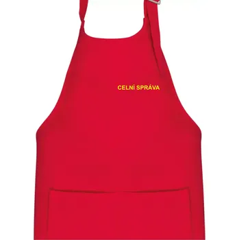 Kuchyňská zástěra Celní správa - Dětská zástěra na vaření - Univerzální velikost ( Červená )