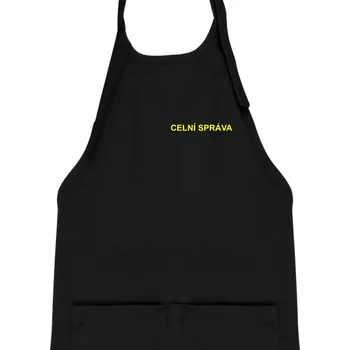 Kuchyňská zástěra Celní správa - Dětská zástěra na vaření - Univerzální velikost ( Černá )