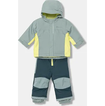 dívčí zimní kombinéza Lyžařský set Columbia Buga tyrkysová barva, 2134064 06X, vel. 80