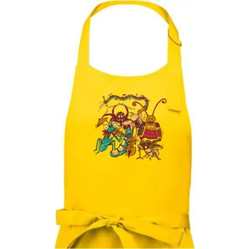 Kuchyňská zástěra Muzikanti vyhrávají (Pecka Design) - Dámská zástěra na vaření - Univerzální velikost ( Žlutá )