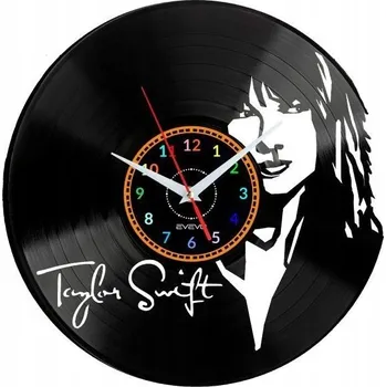 Hodiny POP STAR NÁSTĚNNÉ HODINY DEKORATIVNÍ MODERNÍ VINYLOVÁ DESKA