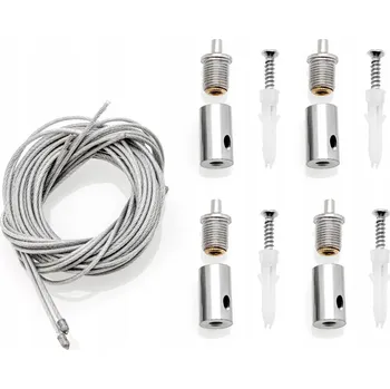 IP kamera Ocelová lanka k zavěšení lampy ke stropu, délka 2 metry