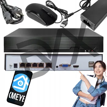 IP kamera NVR Záznamník 4-kanálový IP 4CH 4K PoE 8MPx MULTI LR4CH DVX