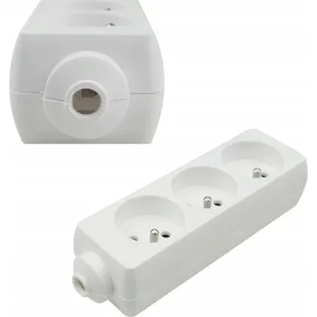 Napájecí kabel Prodlužovací Kabel lišta Ecolight 0 m 3 ks zásuvek bílá