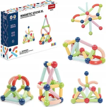 ostatní stavebnice Magnetická stavebnice 32ks - Magnetic Sticks XL