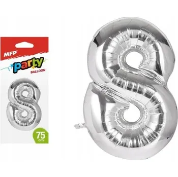 Fóliový balónek číslice 8, 75 cm