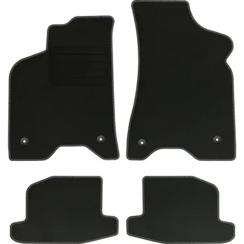 autokoberec Velurové autokoberce s upevněním v sadě Edecor