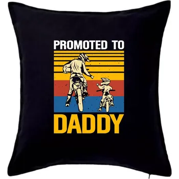 Polštář Promoted to daddy - Polštář 50x50 - 50x50 - Pouze potah ( Černá )