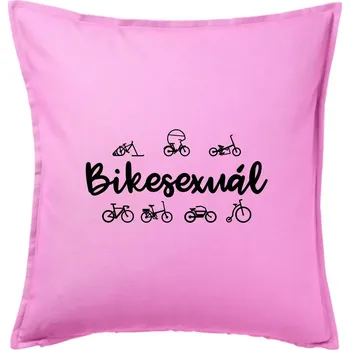 Polštář Bikesexuál - Polštář 50x50 - 50x50 - Pouze potah ( Růžová )