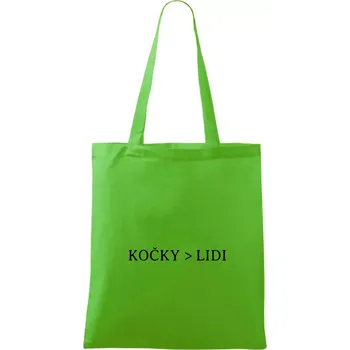 Kočky > Lidi - Taška bavlněná - 42 x 38 cm ( Apple Green )