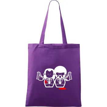 PF - Postavičky - Taška bavlněná - 42 x 38 cm ( Fialová )