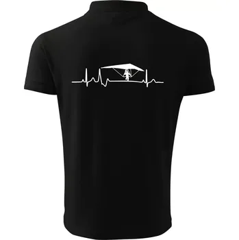 Pánská košile EKG rogalo - Polokošile pánská Pique Polo 203 - 4XL ( Černá )