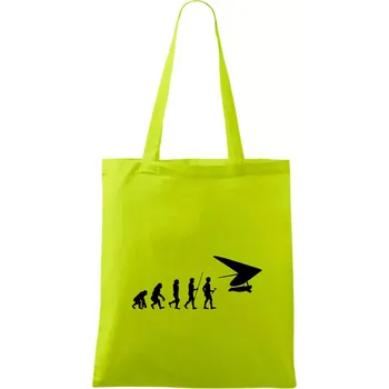 Evoluce rogalo - Taška bavlněná - 42 x 38 cm ( Limetková )