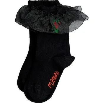 Dětské ponožky Mini Rodini Lingonberries 25760130 černá 99X, vel. 32/35