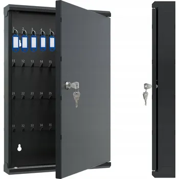 Skříňka na klíč Kovová skříňka na klíče, box na 80 klíčů, uzamykatelná