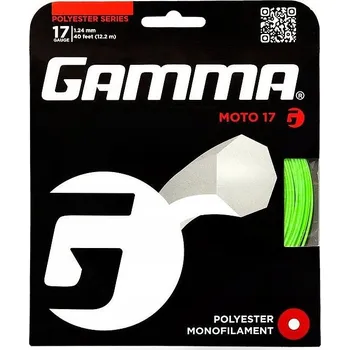 Struna na výplet tenisové rakety Tenisový výplet GAMMA MOTO Zelený 1,24 mm 12 m