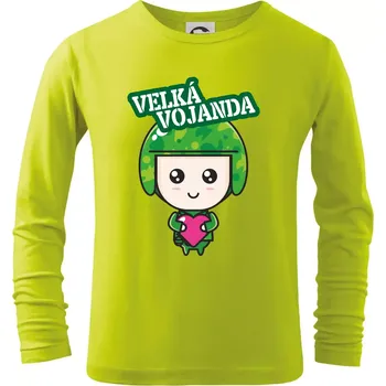 Dětská móda Velká vojanda - Triko dětské Long Sleeve - 146 cm/10 let ( Limetková )