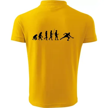 Pánská košile Evoluce stolní tenis - Polokošile pánská Pique Polo 203 - 3XL ( Žlutá )