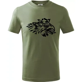 Rozezlený orel - Tričko dětské bavlněné - 146 cm/10 let ( Khaki )