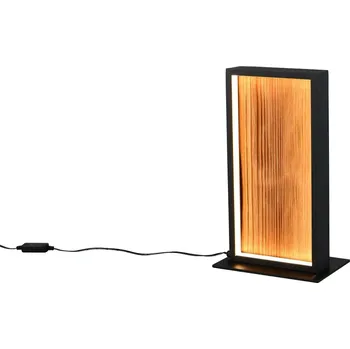 Čtecí lampička Trio Leuchten 555510130 KALEA - Stmívatelná LED dřevěná stolní lampička, 10,5W, 3000K, výška 30cm (Stolní lampa se dřevem stmívatelná)