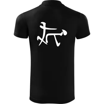 Pánská košile Čínský symbol - soulož - Polokošile Victory sportovní (dresovina) - L ( Černá )