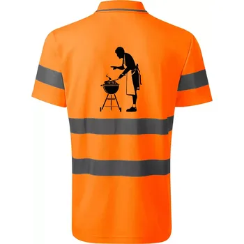 Grilování - Kuchař - HV Runway 2V9 - Reflexní polokošile - M ( Neonově oranžová )