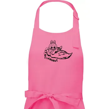 Kuchyňská zástěra Labubuť - Pánská zástěra na vaření - Univerzální velikost ( Růžová )