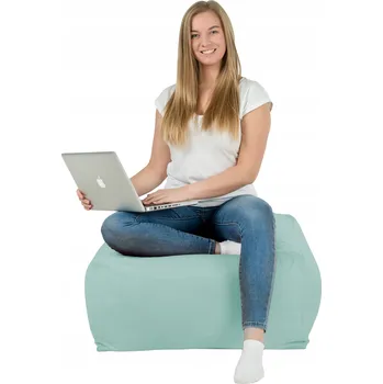 Taburet Taburet PLYŠOVÝ k sezení Stolek křeslo BÉŽOVÝ