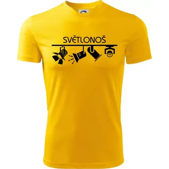 Osvětlovač - světlonoš - Dětské triko sportovní (dresovina) - 134 cm/8 let ( Žlutá )
