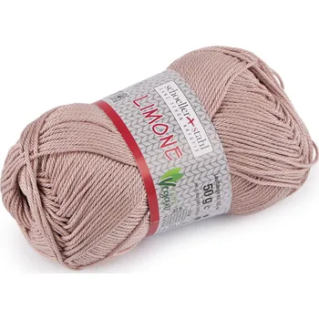 Příze Bavlněná pletací příze Limone 50 g Varianta: 30 (202) pudrovobéžová, Balení: 1 ks