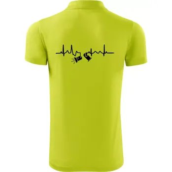 Pánská košile Ekg osvětlovač - spoty - Polokošile Victory sportovní (dresovina) - 3XL ( Limetková )