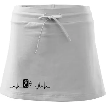 Dámská sukně Ekg reprobedna - Sportovní sukně - two in one - XL ( Bílá )