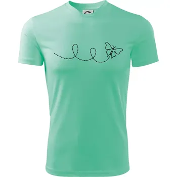 Chlapecké tričko Dráha letu motýla - smyčka - Dětské triko sportovní (dresovina) - 158 cm/12 let ( Mátová )